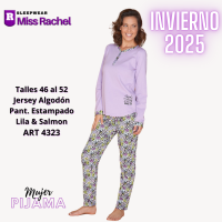 MISS RACHEL PIJAMA MUJER JERSEY ALG. T46/52