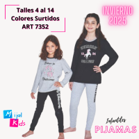 MIJAL KIDS PIJAMA NENA JERSEY ALGODON T10/14