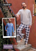 NUOVE PIJAMA HOMBRE JERSEY ALGODON T48/54