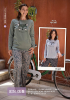 MISS RACHEL PIJAMA MUJER PTLON JERSEY ESTAMP T1/4