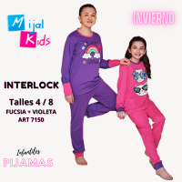 MIJAL KIDS PIJAMA NENA INTERLOCK PESADO T4/8