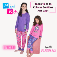 MIJAL KIDS PIJAMA NENA JERSEY ESTAMPADO T10/14