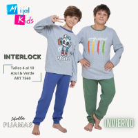 MIJAL KIDS PIJAMA VARON INTERLOCK PESADO T4/10