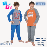 MIJAL KIDS PIJAMA VARON JERSEY ALGODON T4/10