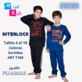 MIJAL KIDS PIJAMA VARON INTERLOCK PESADO T4/10