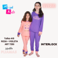 MIJAL KIDS PIJAMA NENA INTERLOCK PESADO T4/8
