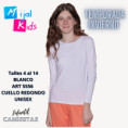 MIJAL KIDS CAMISETAS UNISEX POLIDON ESCOTE REDONDO T10/14
